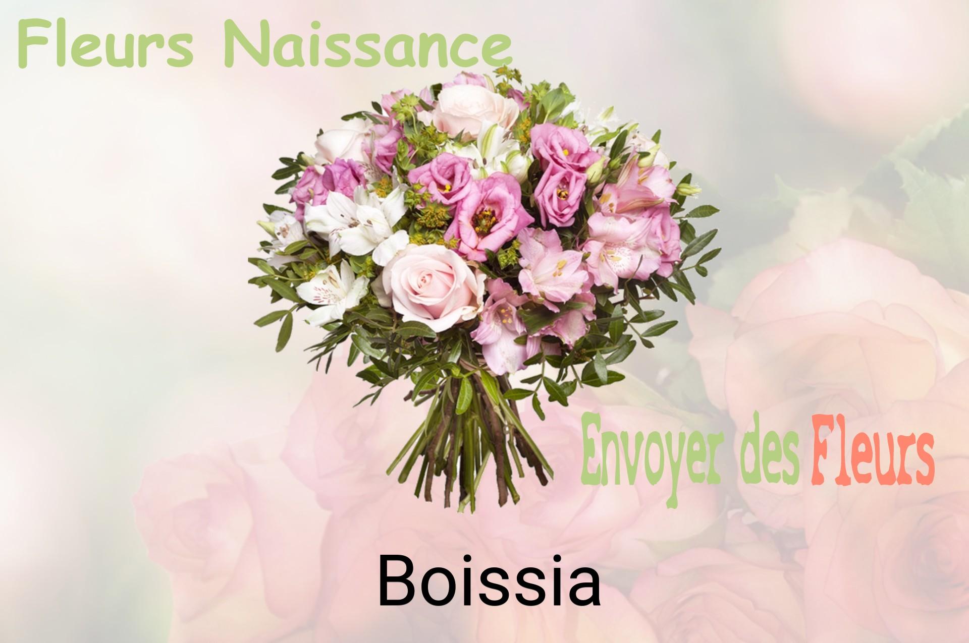 Bouquet de fleurs de naissance livré à Boissia